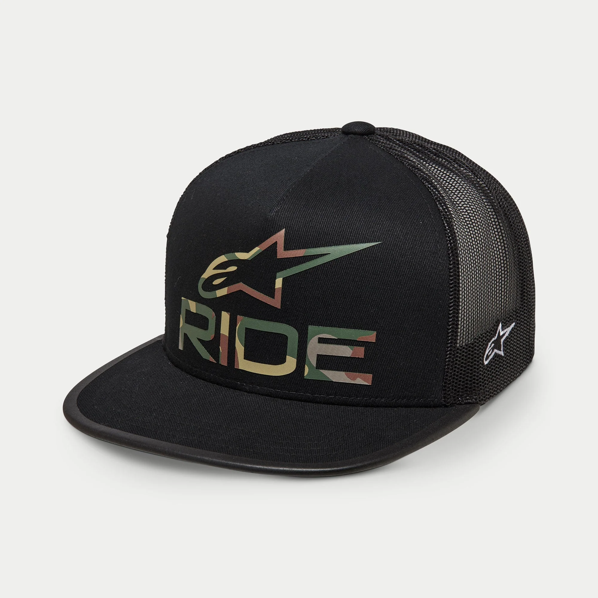 Alpinestars RIDE 4.0 CAMO TRUCKER HAT (BLACK)