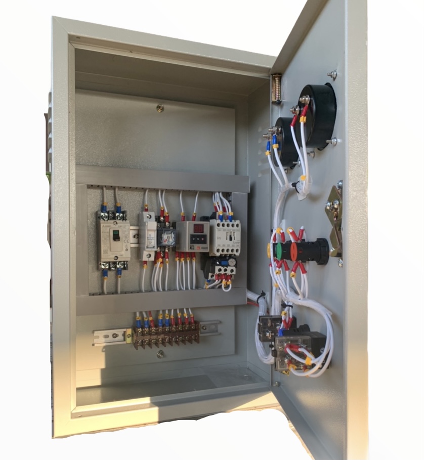 ตู้ควบคุมปั๊มน้ำ 1 HP 220 v ใช้ Flow switch ใบพาย 220 Vac