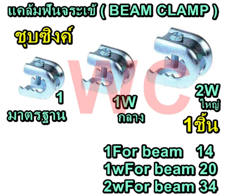 แคล้มฟันจระเข้ (Beam Clamp) ขนาด เบอร์ 1 ,2
