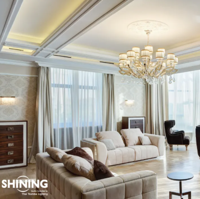 SHINING ไฟเส้น LED 40 วัตต์ แสงเหลือง ความยาว 5 เมตร ป้องกันน้ำละฝุ่นมาตรฐาน IP65 สามารถใช้งายภายนอกอาคารได้