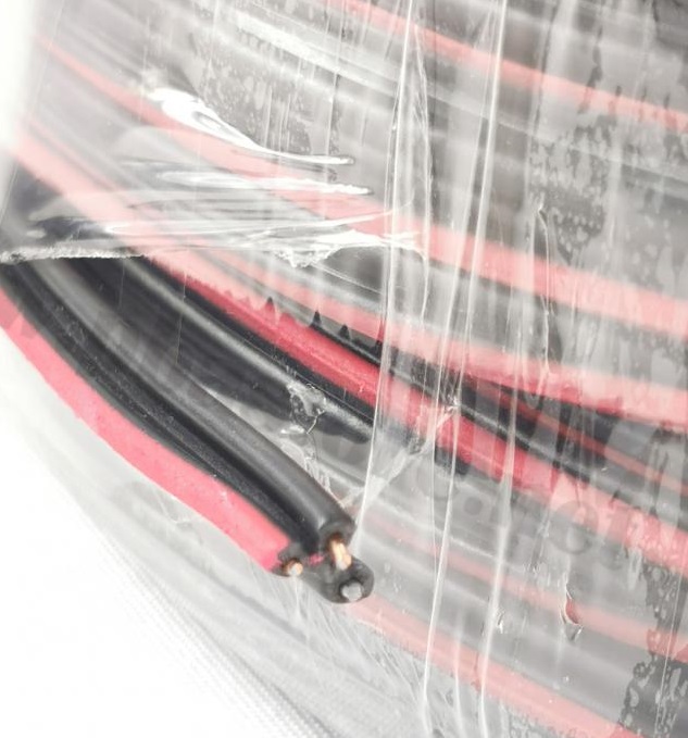 สายดรอปวายด์ทองแดง มีสลิง สายลำโพง SpeakerCable Dropwire 2C X 1.5 MM 200เมตร ระบบเสียงตามสาย เบอร์ทองแดง1.5