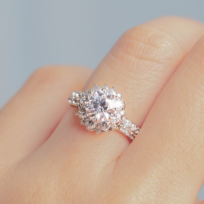 DIAMOND 18K WHITE GOLD RING แหวน เพชร ทอง 18K Pre-order