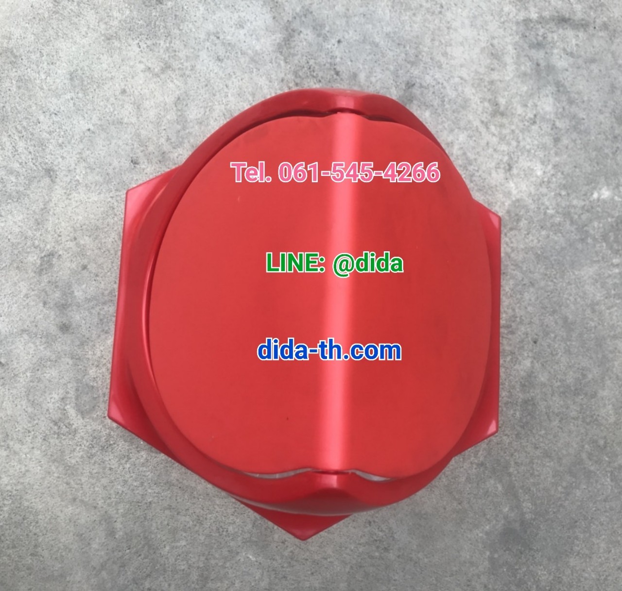 ถังขยะพลาสติกใส หกเหลี่ยม ฝาแกว่ง ความจุ 56 ลิตร