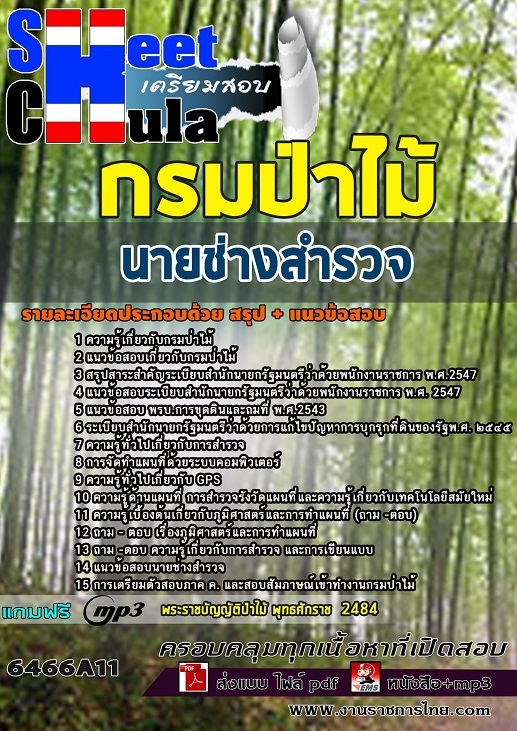 แนวข้อสอบนายช่างสำรวจ กรมป่าไม้ 2568
