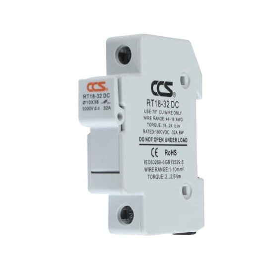 CCS ฐานฟิวส์ DC 1000V RT18-32 พร้อมลูกฟิวส์ 10A - 30A ขนาด 10x38 mm. Fuse Holder ฟิวส์กระบอก ฟิวส์ ตลับฟิวส์ ลูกฟิวส์ โซล่าเซลล์