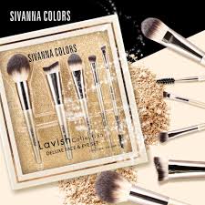 แปรงแต่งหน้า BR-1706 Sivanna Colors Lavish Collection Deluxe Face&Eye Set แปรงแต่งหน้า ถูกและดี อุปกรณ์แต่งหน้า