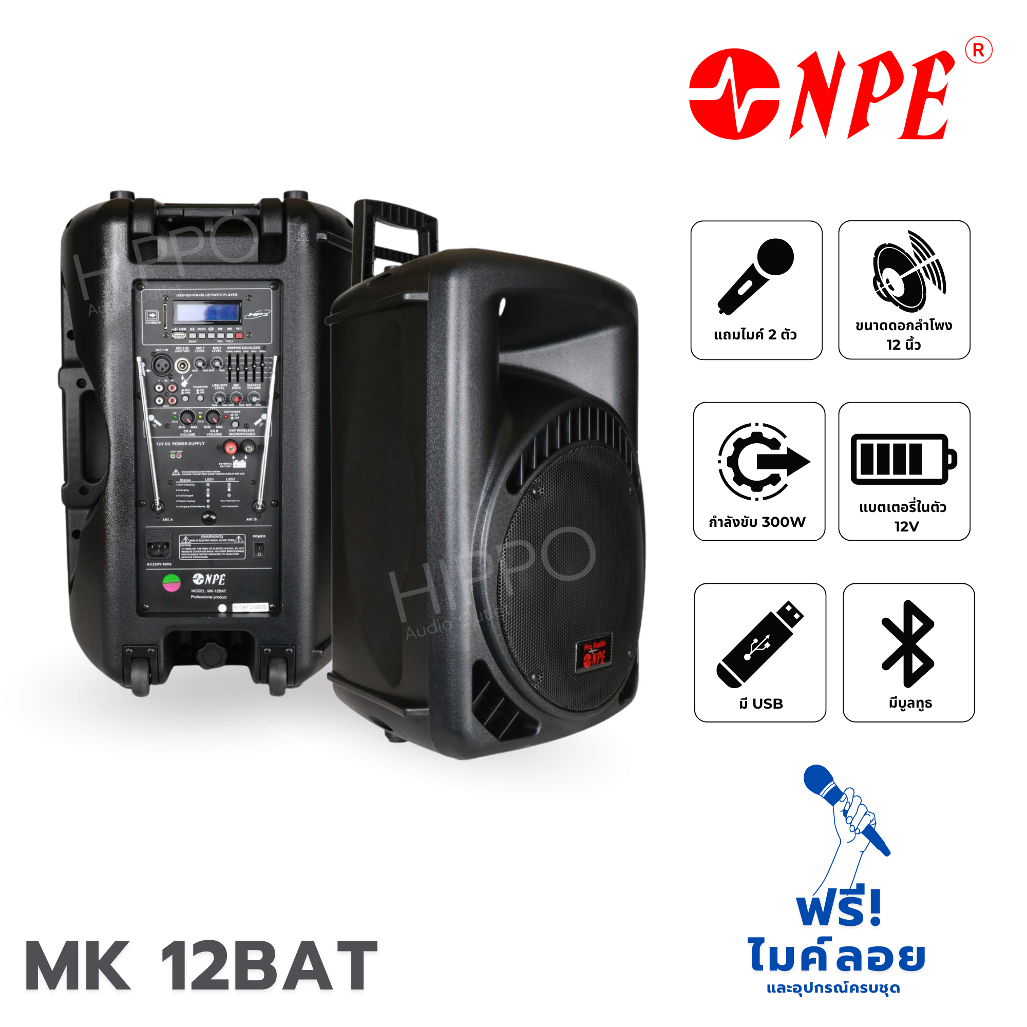 ตู้ขยาย NPE 12 นิ้ว MK 12BAT (A12.1)