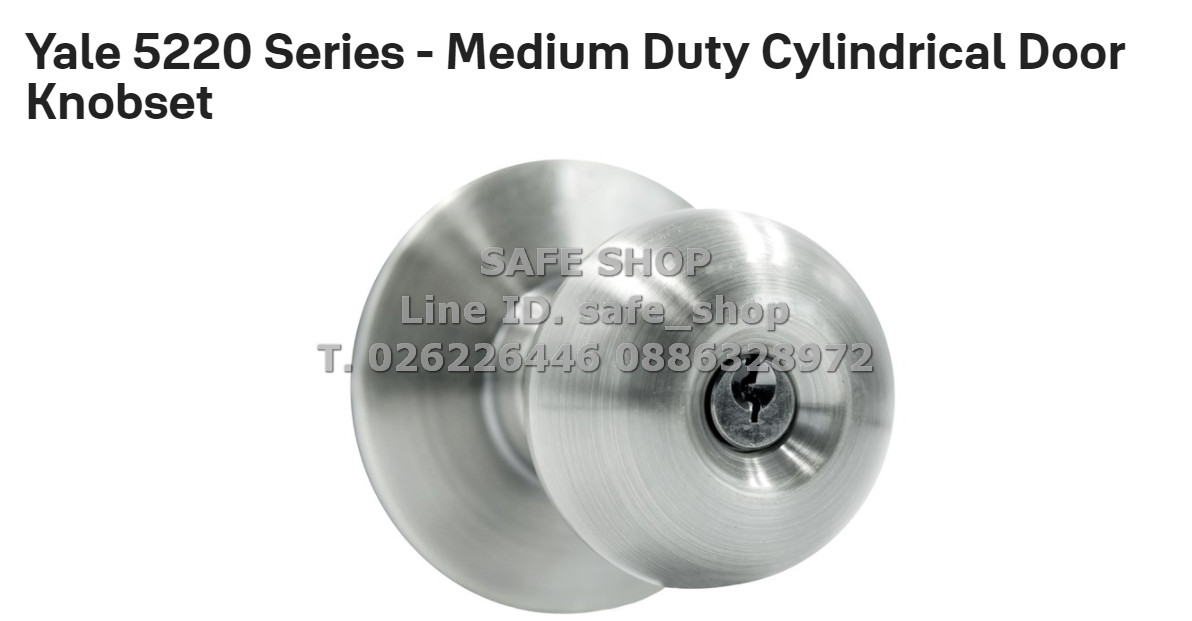 Yale กุญแจ ลูกบิดประตู บานพับประตูหน้าต่าง กุญแจรหัส กุญแจคล้องสายยู ขายปลีก ขายส่ง เยล ราคาถูก