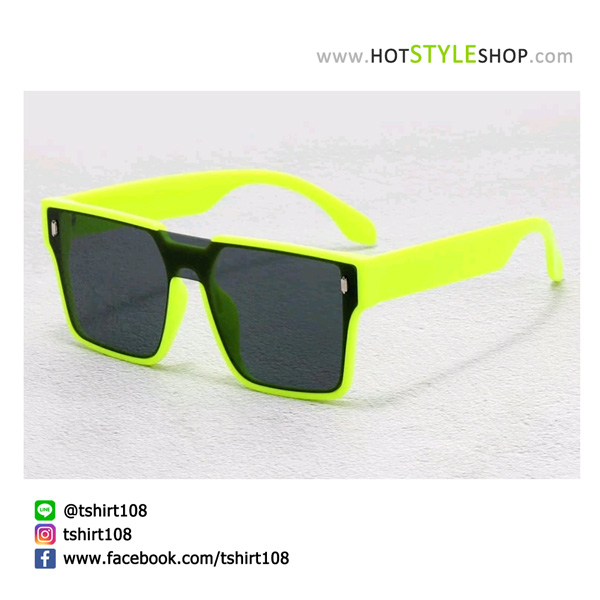 แว่นตากันแดดสีนีออนสะท้อนแสง