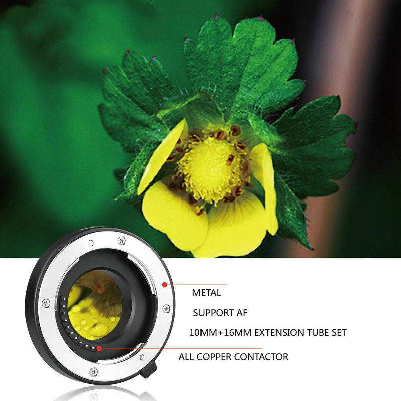 Meike MK-P-AF3A Olympus Panasonic M4/3 Auto Focus Macro Extension Tube ท่อมาโคร ออโต้โฟกัส