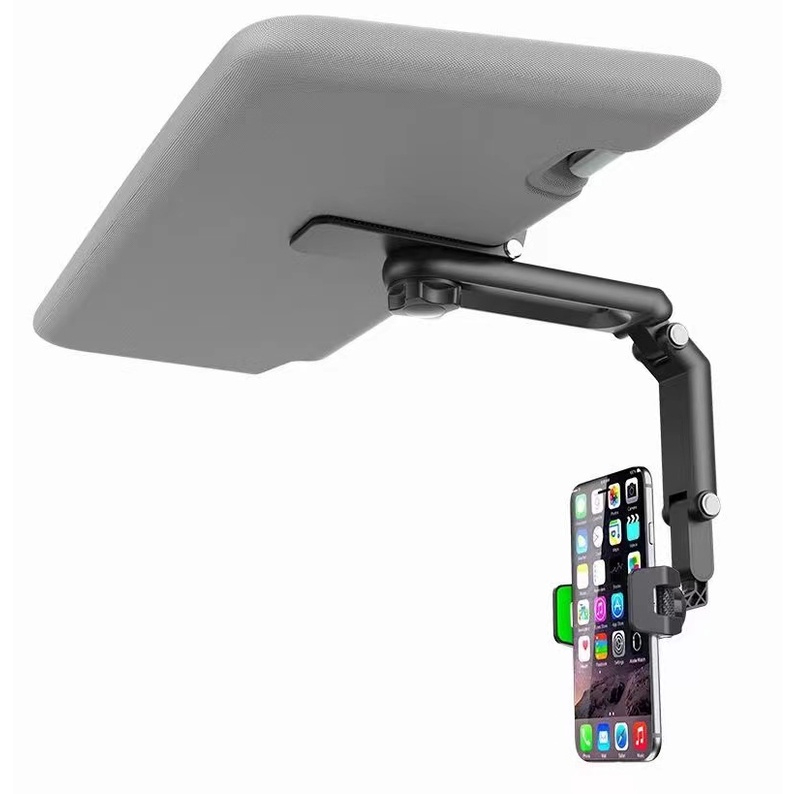 ยึดมือถือในรถ เมาท์ขาตั้ง MT-06 Universal Car Clip 360 Rotating Clamp แบบคลิปหนีบ ทนทาน สำหรับกระจกมองหลัง Sun Visor Bed