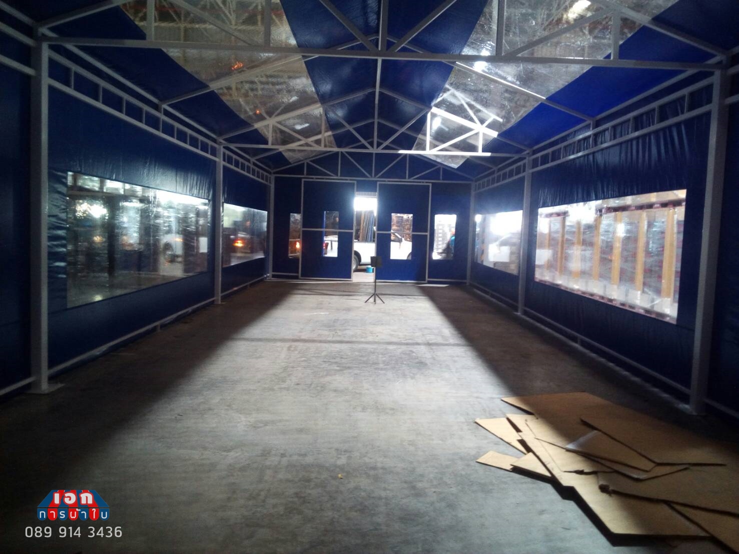 โกดังผ้าใบเก็บสินค้า (Ware house)