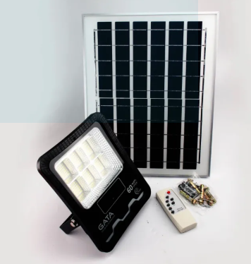 GATA Solar LED Floodlight โคมฟลัดไลท์ ขนาด 60 วัตต์ แสงขาว ตั้งเวลาปิด-เปิด ได้ รับประกัน 1 ปี
