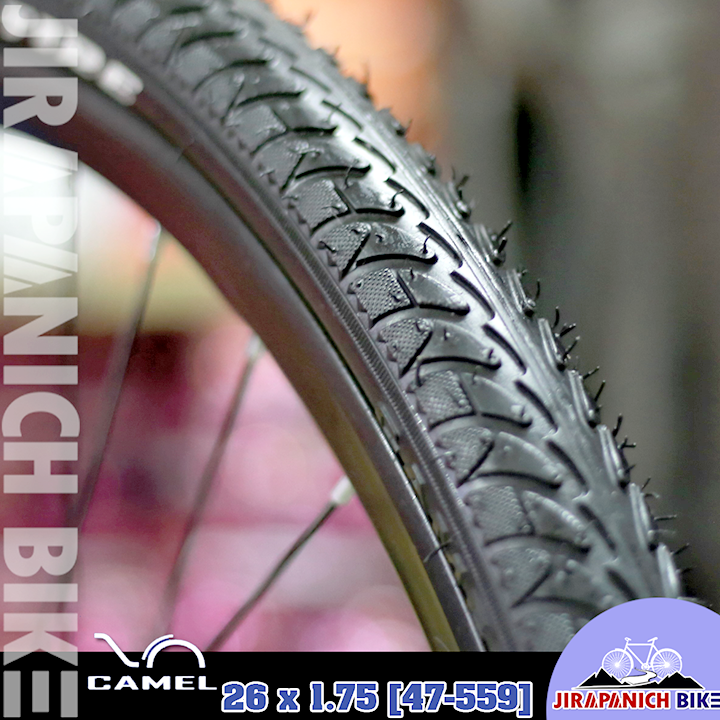 ยางจักรยาน 26 นิ้ว CAMEL ขนาด 26x1.75 (47-559) นิ้ว (ราคาต่อ 1 เส้น, ไม่รวมยางนอกและยางใน)