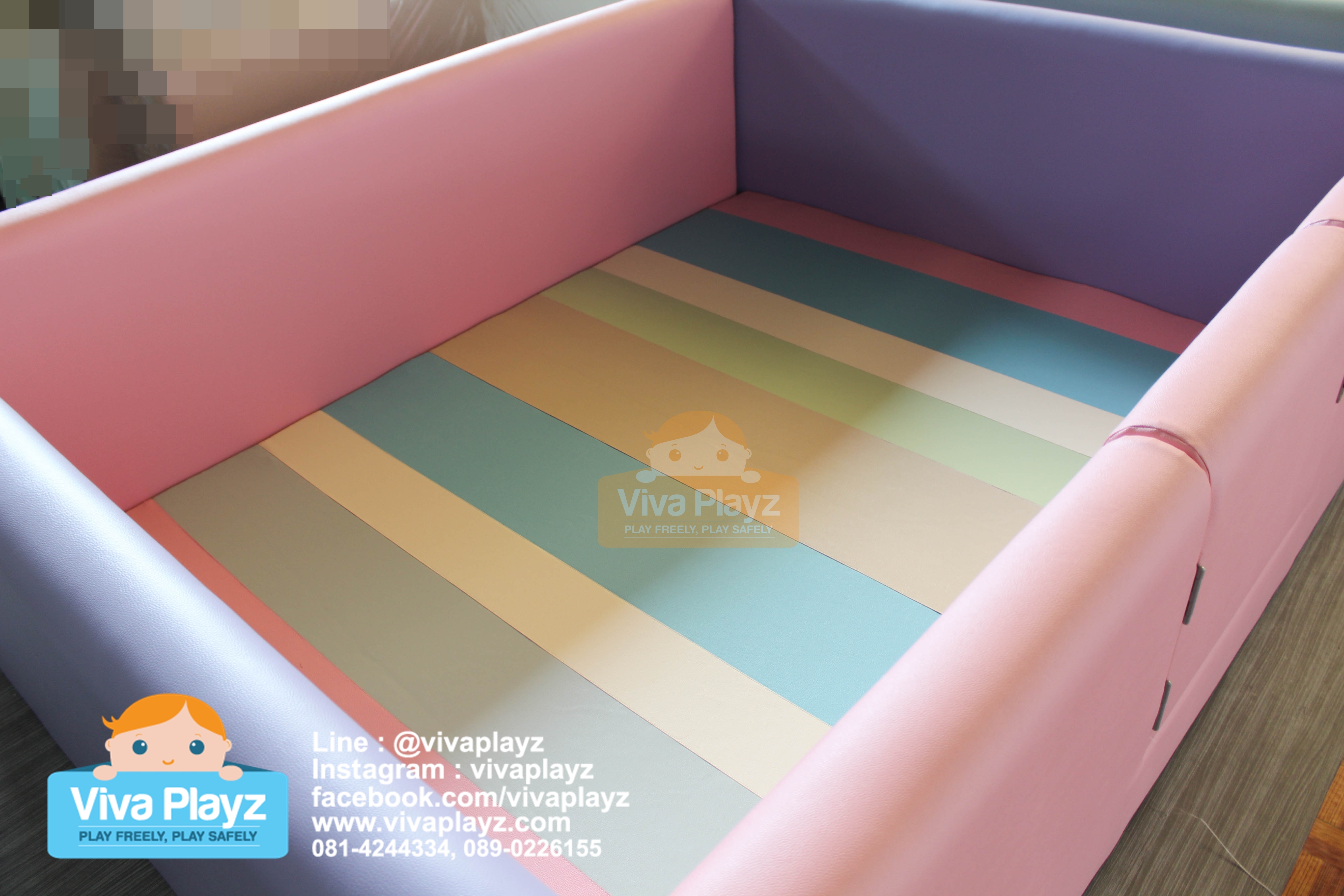 ตัวอย่างสี คอกกั้นเด็ก