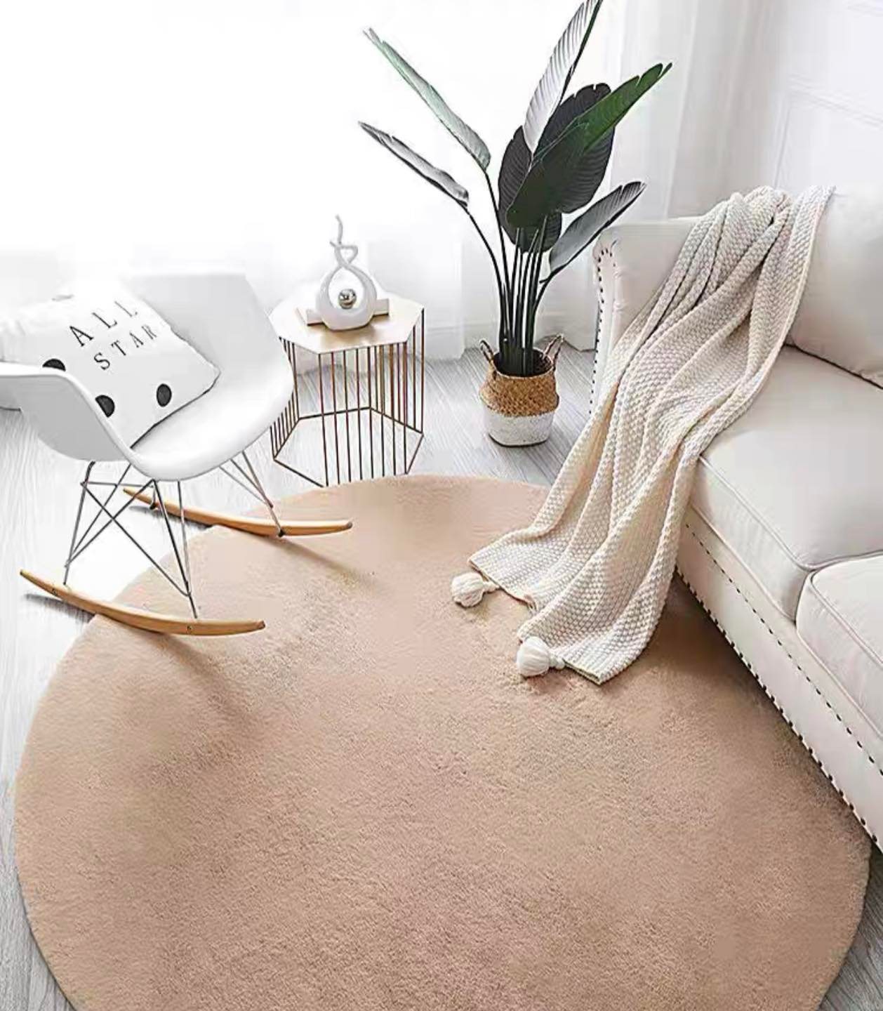 พรมรุ่นขนเฟอ ทรงกลม 03