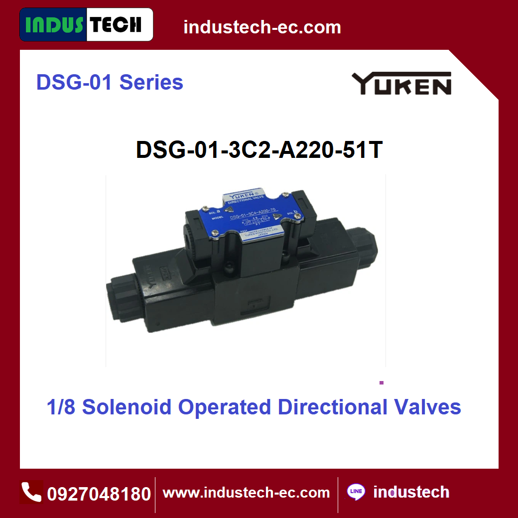 YUKEN Solenoid Valve รุุ่น DSG-01-3C2-A220-51T