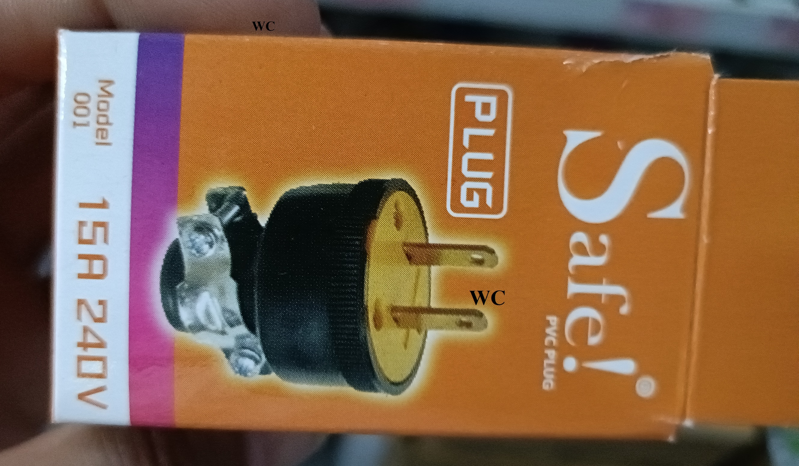 Sale ปลั๊กยาง ตัวผู้ ปลั๊กผู้ 2ขา เหลือง - ดำ พร้อมแคล้มรัดสาย ขาเสียบผลิตจากทองเหลืองแท้ 16A- 125V -250V SAFE SALE รุ่น001