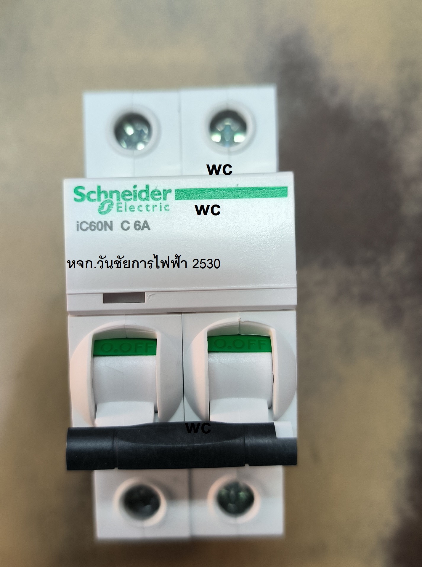 SCHNEIDER เบรกเกอร์ 2P 6A ชไนเดอร์ เกาะราง Acti9 iC60N IC60N 6KA A9F74206 Miniature circuit breaker (MCB)