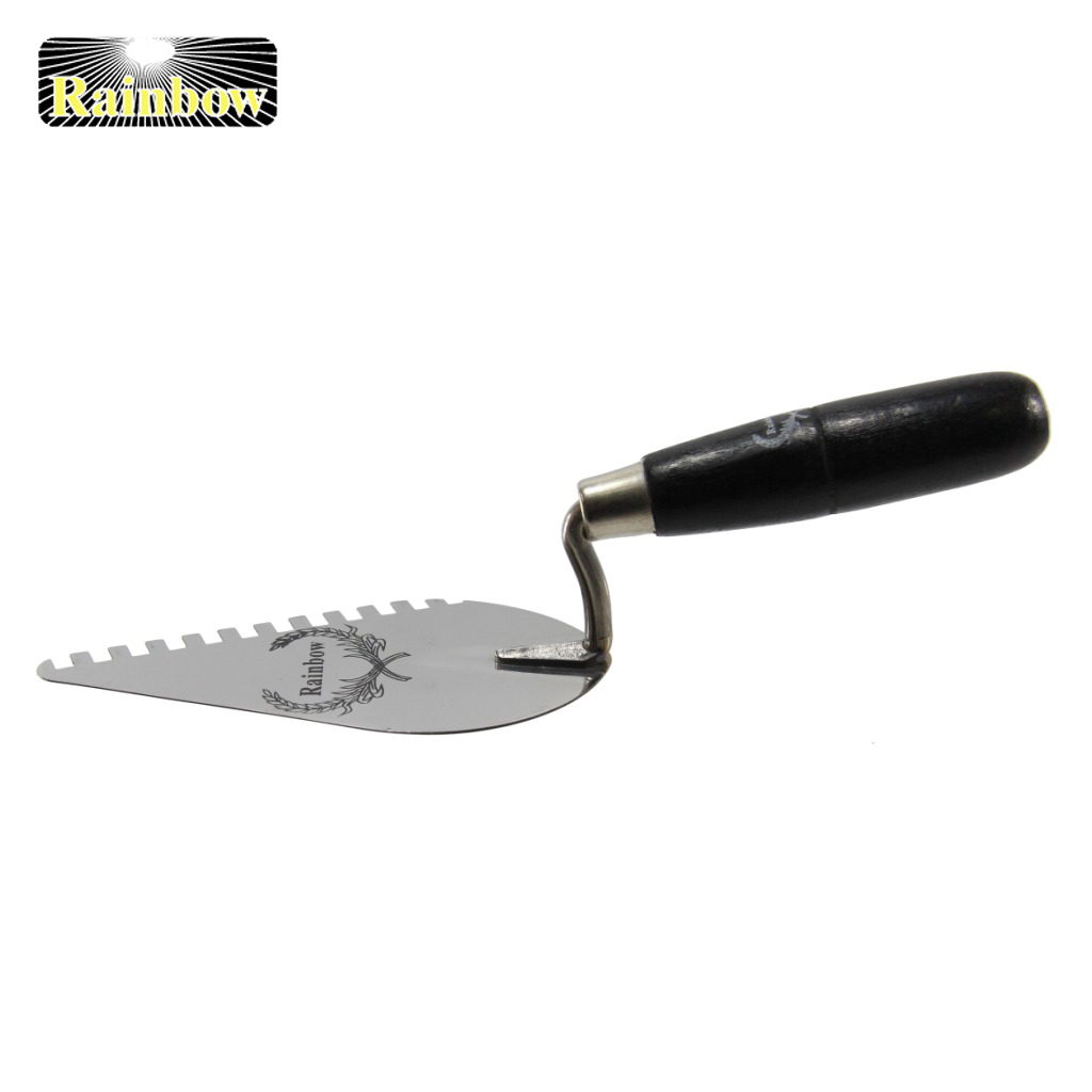 เกียงก่อสแตนเลสรุ่นมีฟัน RAINBOW ขนาด 6"