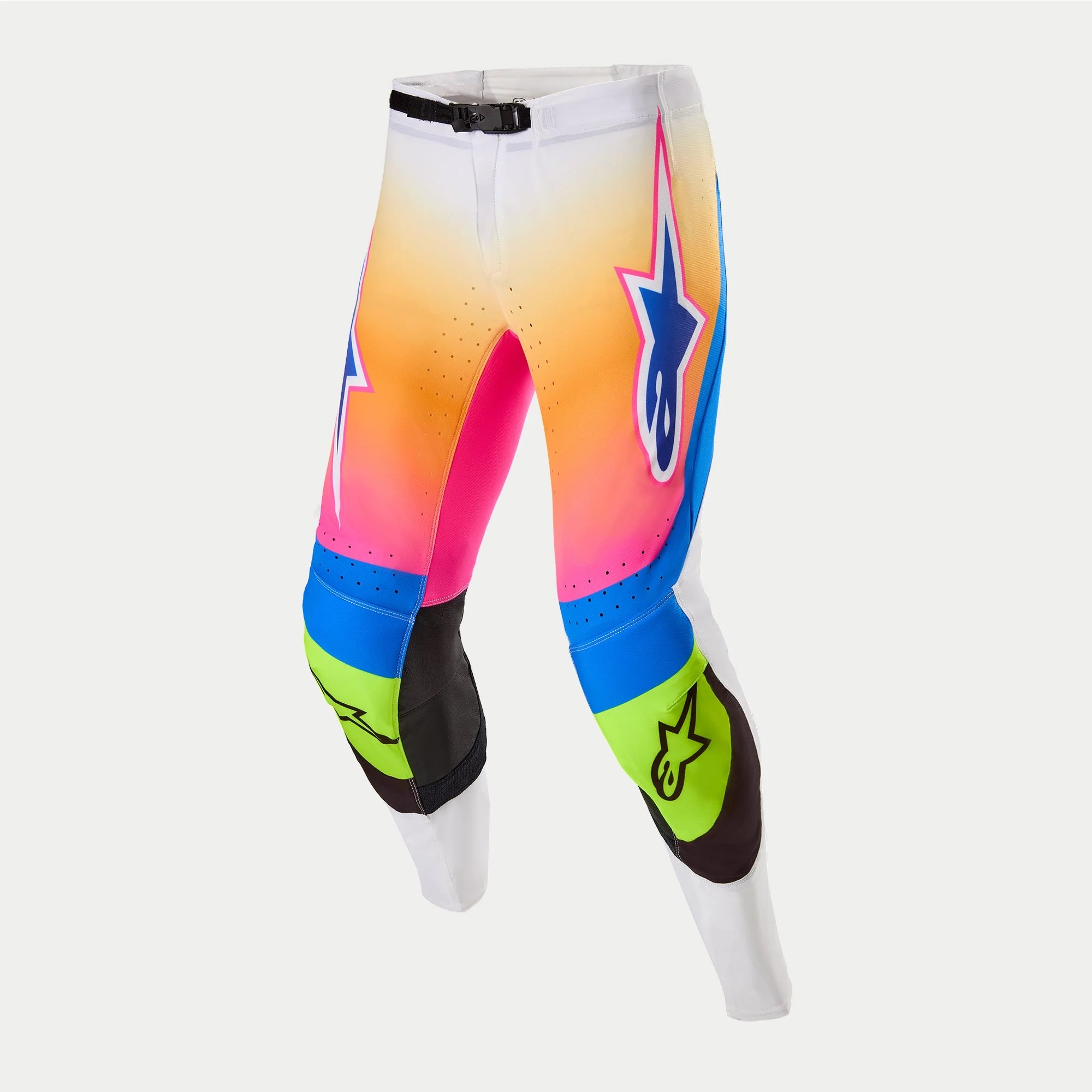 Alpinestars SUPERTECH COAST PANTS (WHITE DARK BLUE PINK FLUO)