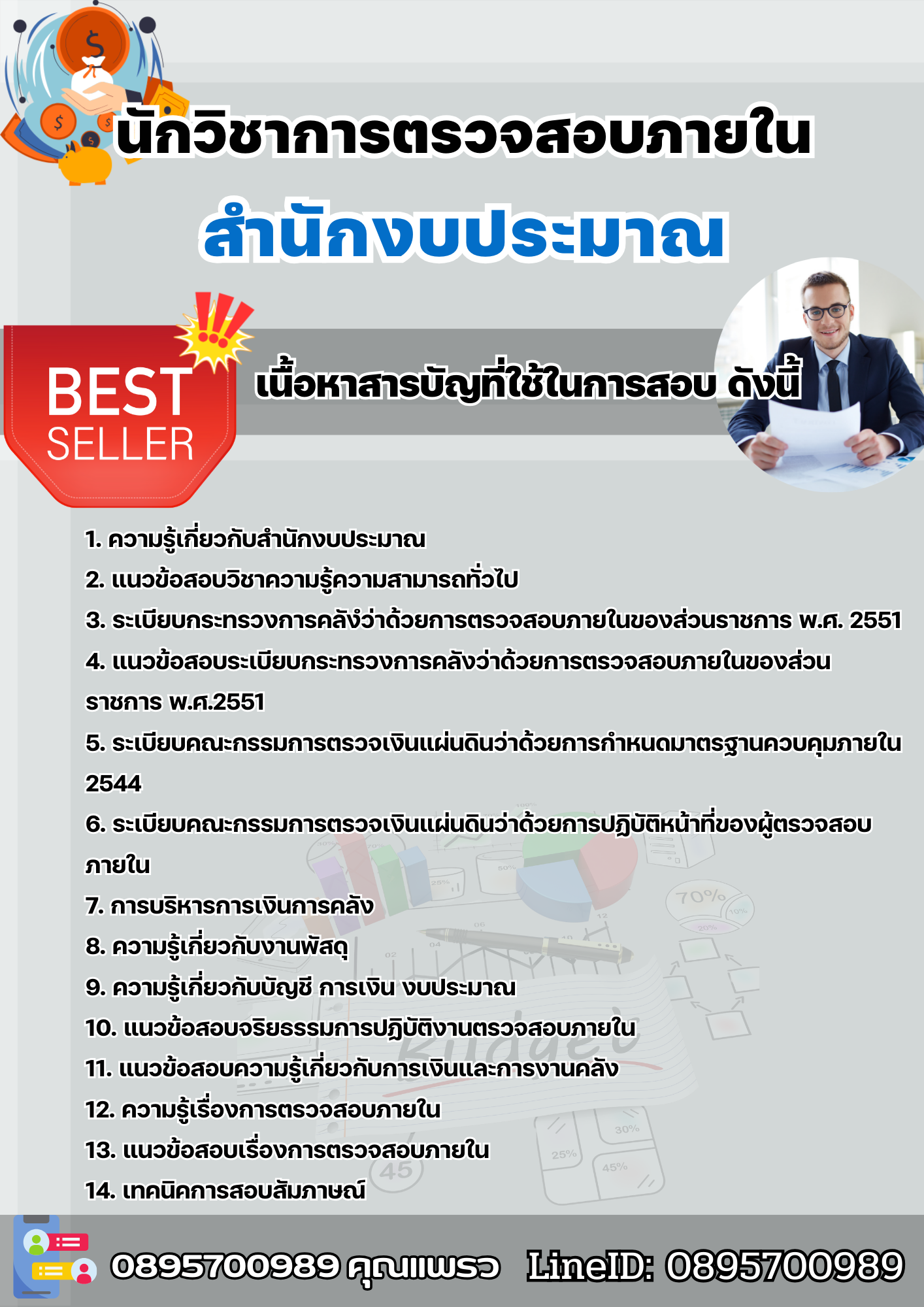 แนวข้อสอบนักวิชาการตรวจสอบภายใน สำนักงบประมาณ 2568