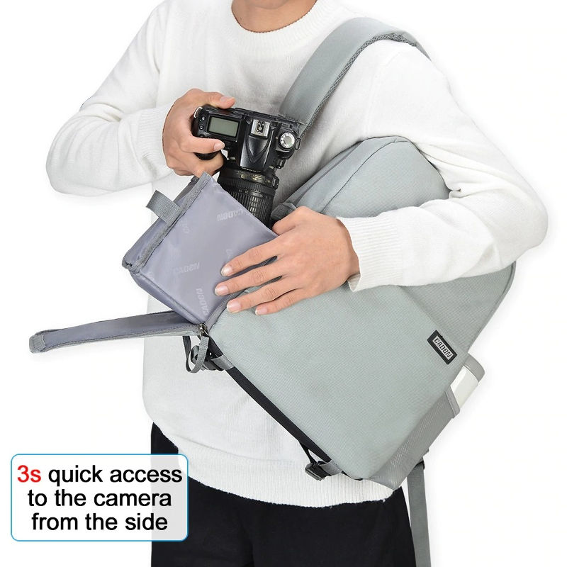 Caden L4 Camera Bag Backpack กระเป๋ากล้อง เป้สะพายหลัง ผ้ากันน้ำ กันกระแทก