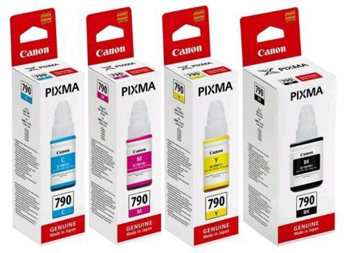 หมึกพิมพ์ อิงค์เจ็ท ยี่ห้อ Canon รุ่น GI-790 CMYK (Origial ) 100%