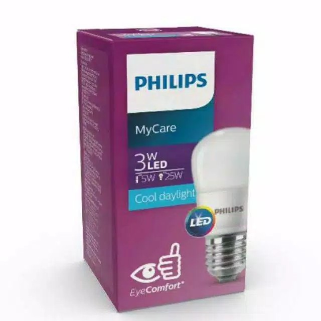 PHILIPS หลอดไฟฟิลลิป์ LED 3W ขั้ว E27 รุ่น My care หลอด มีให้เลือกแสงขาว ออกบิลภาษีได้ สำเนา