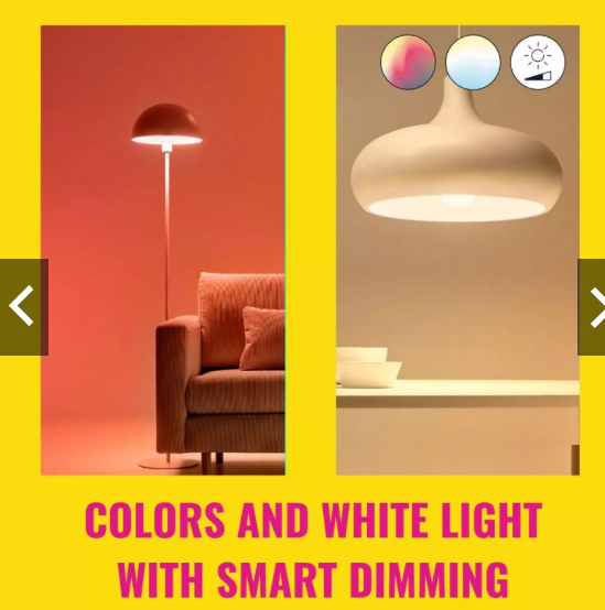 WIZ หลอดไฟเปลี่ยนสีอัจฉริยะ 4.5 วัตต์ ปลี่ยนสีได้ 16 ล้านสี ขั้ว E14 หรี่ไฟได้ตามระดับที่ต้องการ ควบคุมด้วย Smart phone