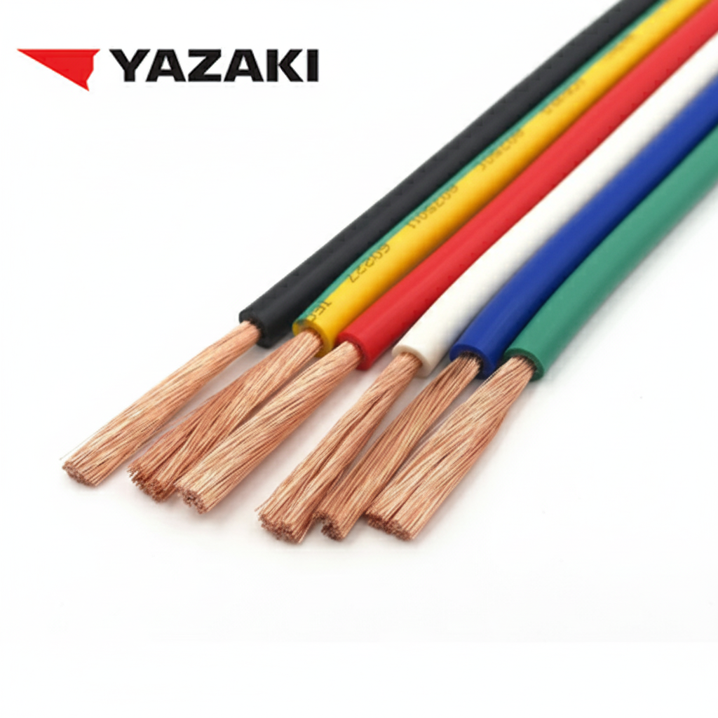 THAI YAZAKI สายไฟ VSF IEC0 THW (f) 1x1.5 sq.mm. เบอร์1.5 สีน้ำเงิน YAZAKI เลือกสีได้