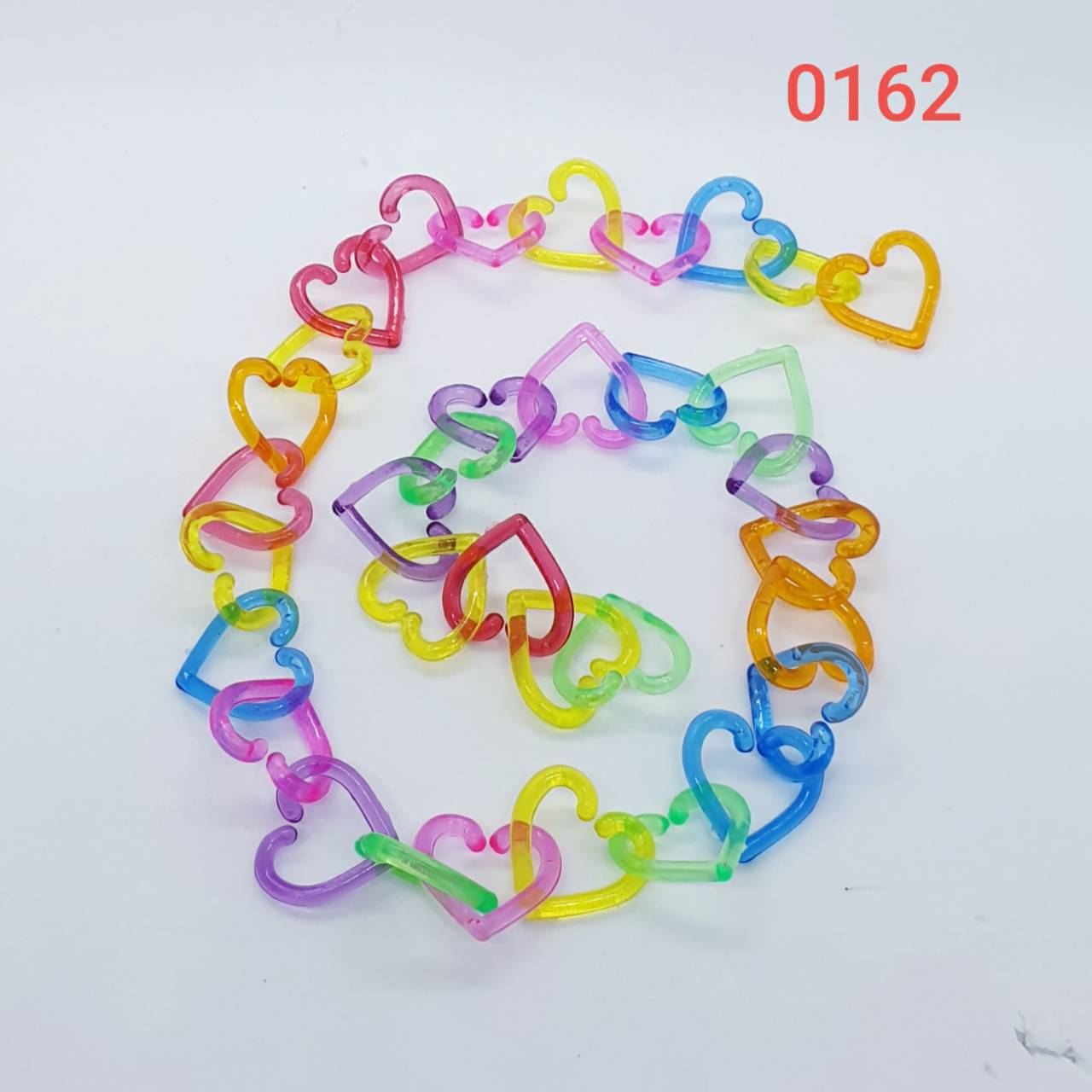 โซ่หัวใจใสคละสี