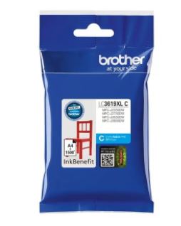 ตลับหมึกพิมพ์ อิงค์เจ็ท ยี่ห้อ BROTHER รุ่น LC3619XL ( CYAN )
