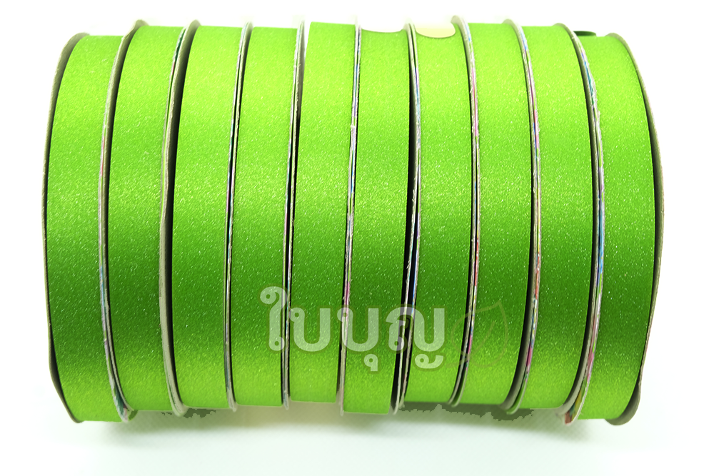 ริบบิ้นกากเพชรใส สีสด ตราTW เบอร์ 2 (ยาว 50 หลา กว้าง 1.2 cm)