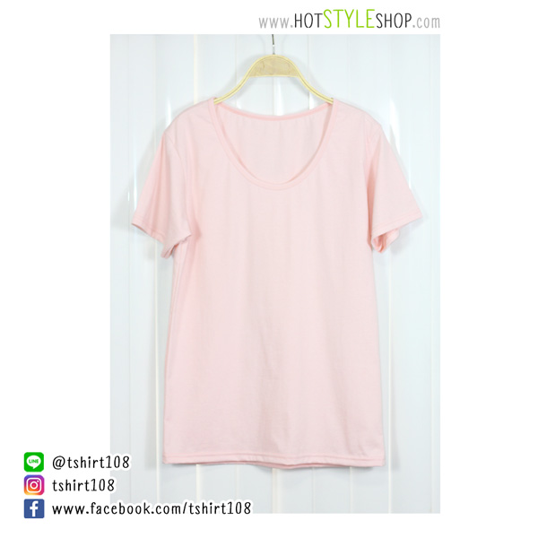 เสื้อยืดคอกว้าง เสื้อยืดคอยู