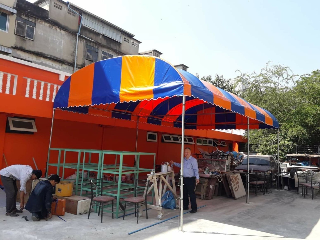 โกดังผ้าใบเก็บสินค้า (Ware house)