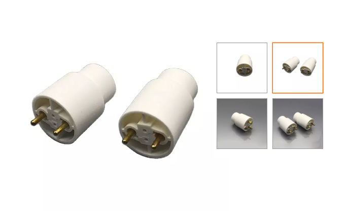 อะแดปเตอร 1คู่ หัวแปลงหลอด สำหรับแปลงหลอด T5 ฟลูออเรสเซนต์ 14W 28W เป็นT8