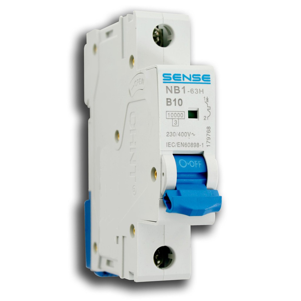 Sense เบรกเกอร์ลูกย่อย เบรกเกอร์ในตู้ไฟฟ้า เซนส์ MCB 1P เลือกขนาด 10A 16A 20A 32A 6kA รุ่น eBG