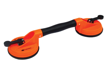 PUMPKIN ตัวดูดกระจก 118mm 2 ถ้วยสำหรับผิวโค้ง สามารถรับน้ำหนักรวม 60Kg.