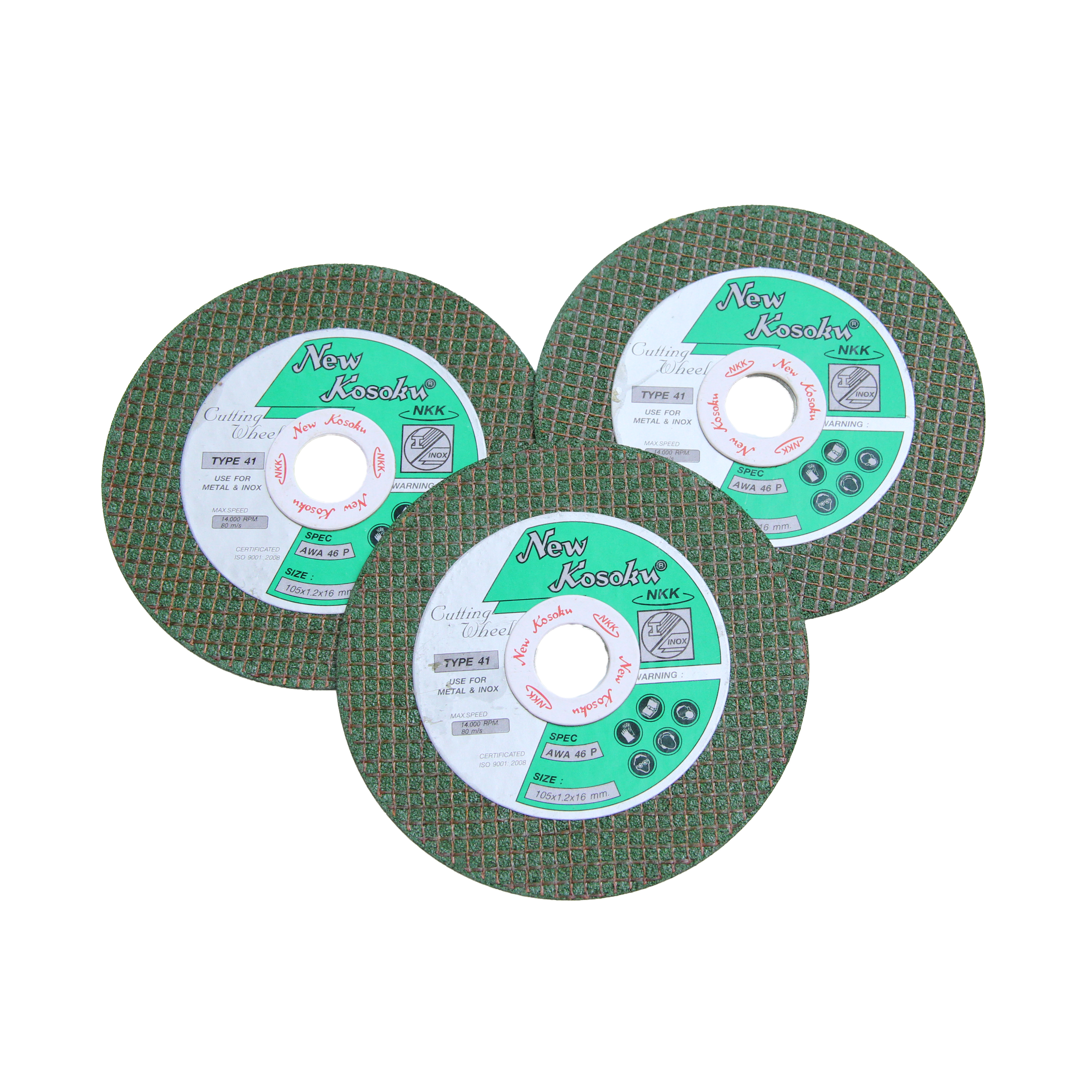 แผ่นตัดสแตนเลส NKK 4" (2 แผ่น)