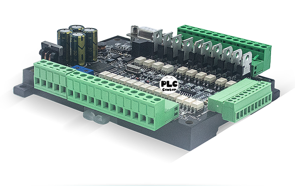 PLC BOARD FX3U-24MT+6AD+2DA+1RS485 (รุ่น TOP มีแบตเตอรี่ Backup)