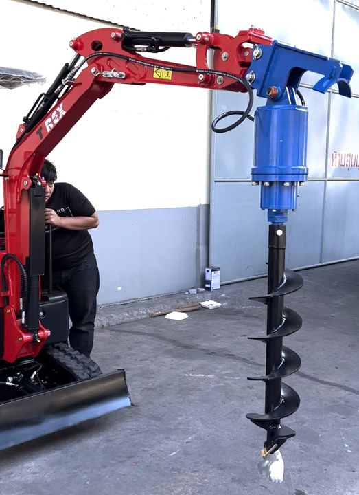 อุปกรณ์เสริมรถขุดเล็ก>>หัวแย็ก>>หัวเจาะ>>บุ้งกี่