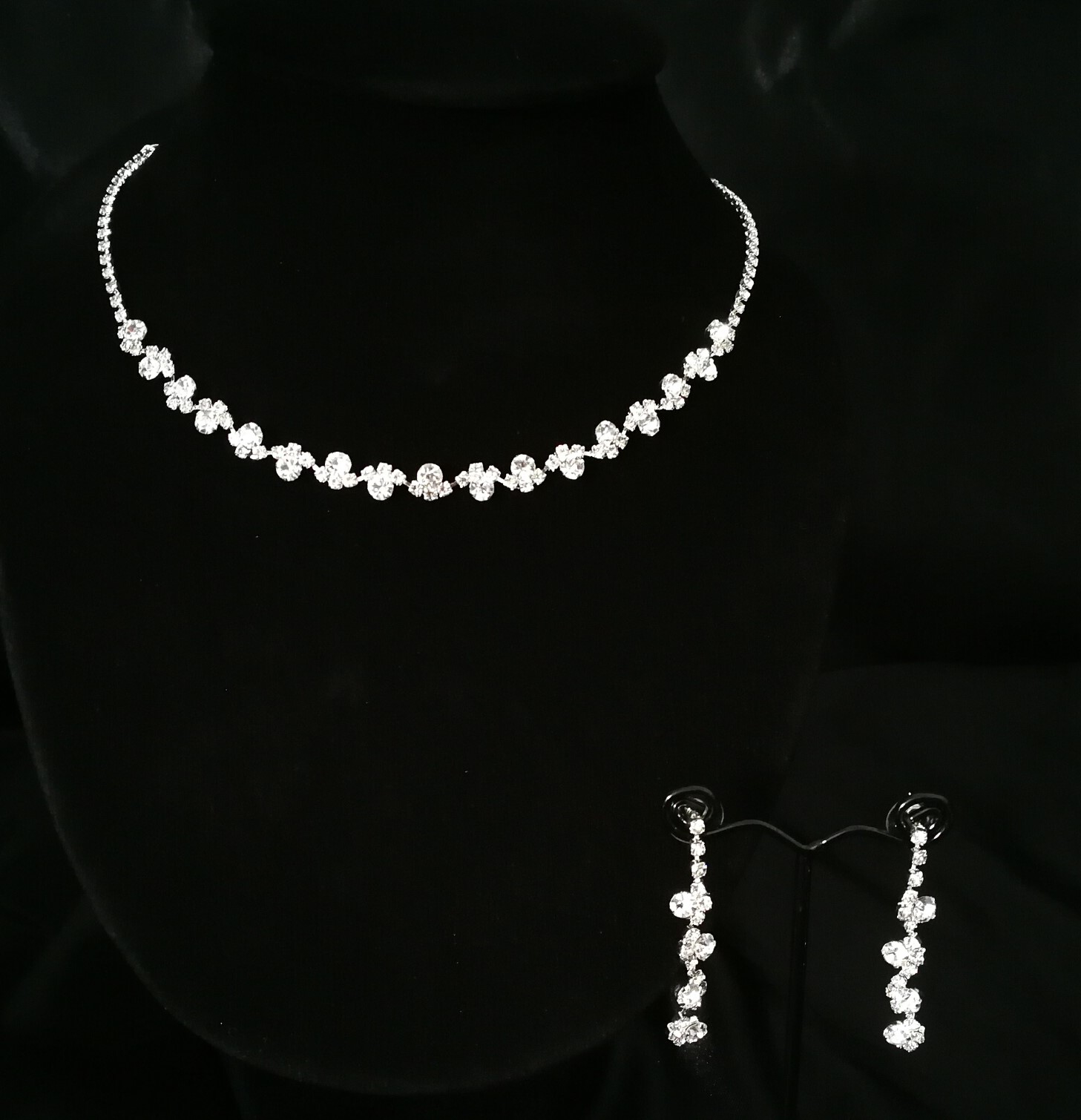 DIAMOND NECKLACE EARRINGS สร้อยคอ ต่างหู เพชร ทอง 18K Pre-order