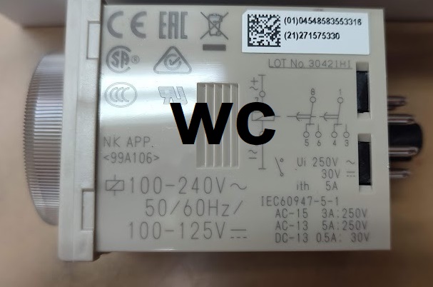 OMRON TIMER ไทมเมอร์ ทาเมอร์ตั้งเวลา ออมรอน รุ่น H3CR-A 11ขา 220V 1ชุด มีใบกำกับภาษี