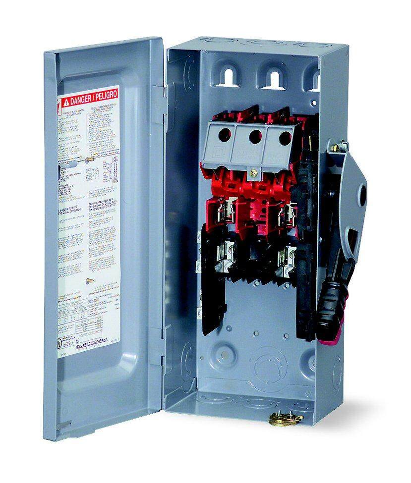 Safety Switch Schneider เซฟตี้สวิตซ์ ชไนเดอร์ ฟิวส์ 2สาย ใช้ภายนอกอาคาร(Outdoor) กันน้ำ D221RB D222RB D223RB D224RB ส่งฟรี