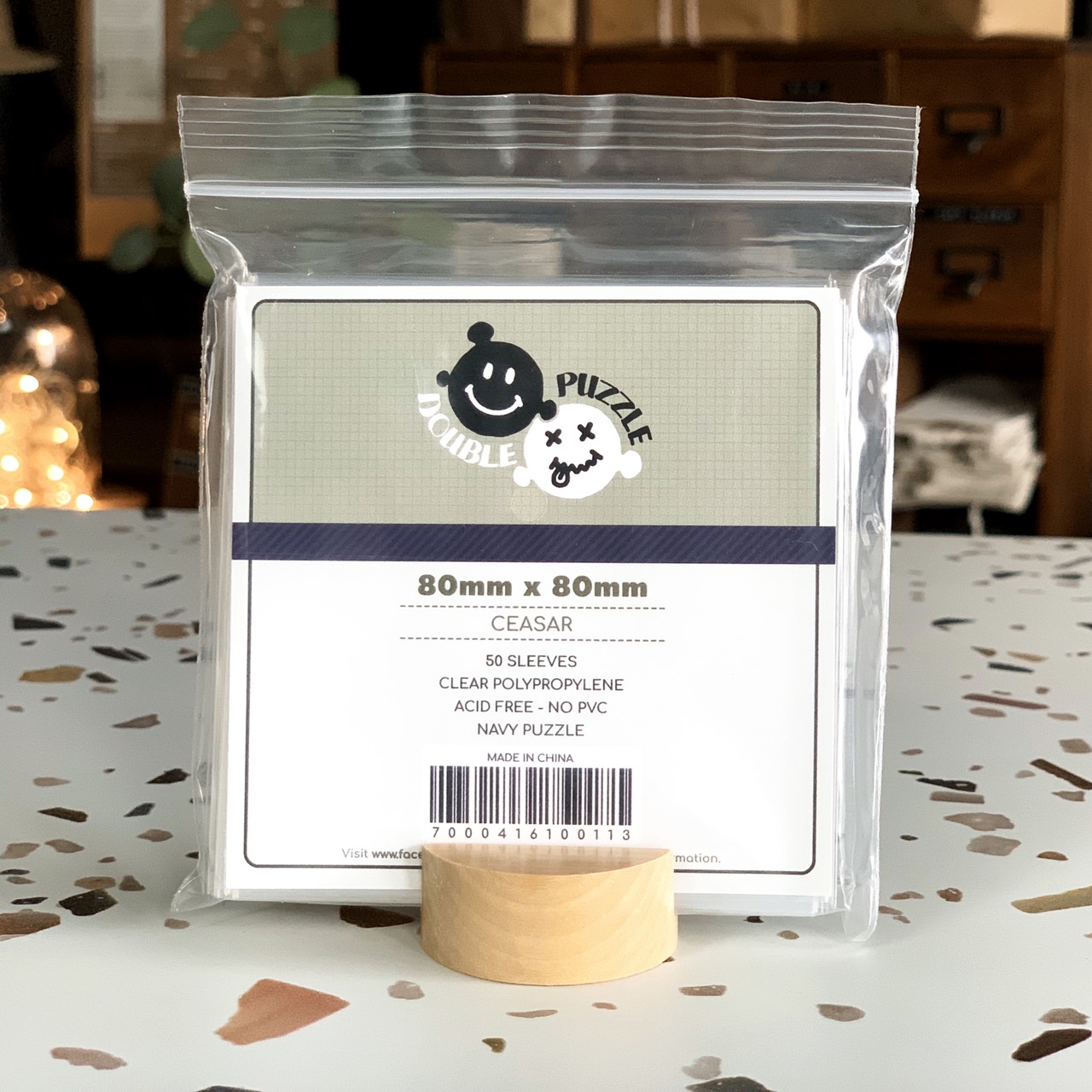 [Sleeve] DoublePuzzle: Navy (80 x 80 mm)