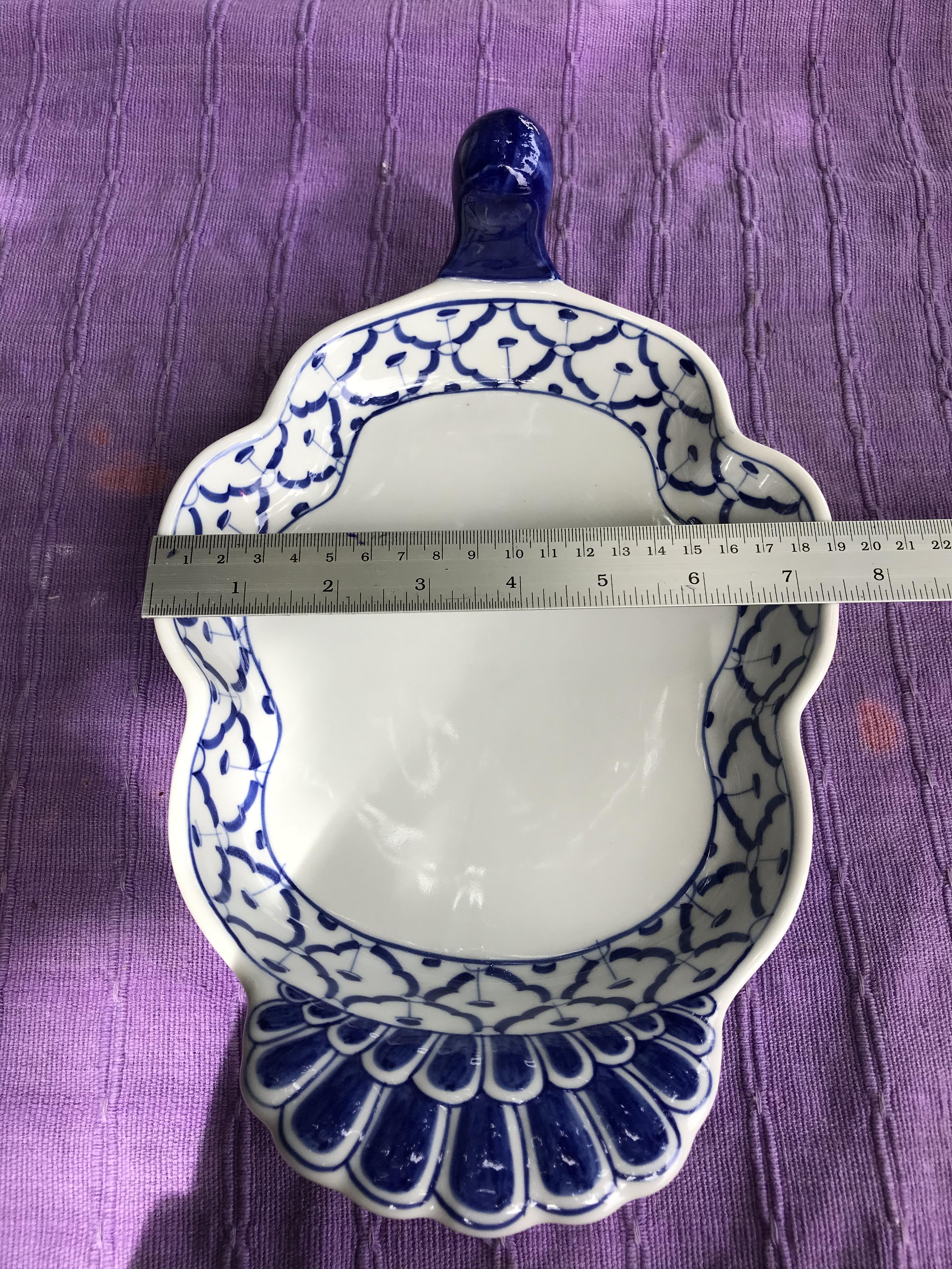 จานนกยูงลายไทย12”