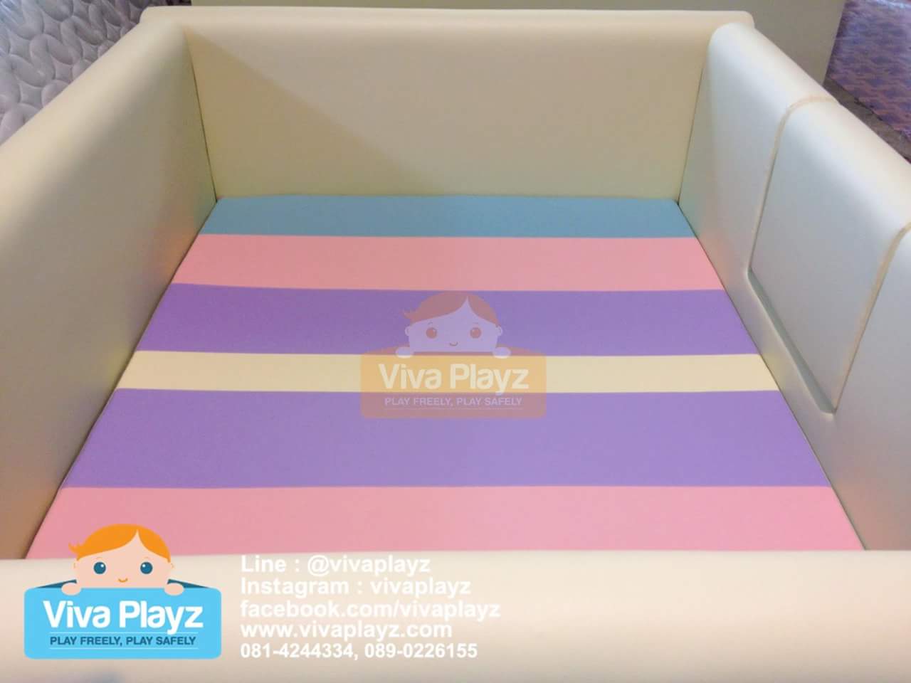 ตัวอย่างสี คอกกั้นเด็ก