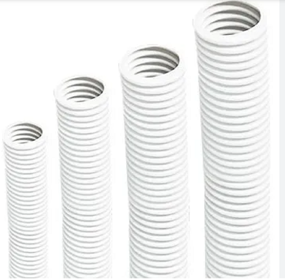 ท่ออ่อนสายไฟ ท่ออ่อนลายลูกฟูก ขนาด 16มิล 5เมตร LEETECH รุ่น ลีเทค 5M สีขาว รุ่น L-PF 5M