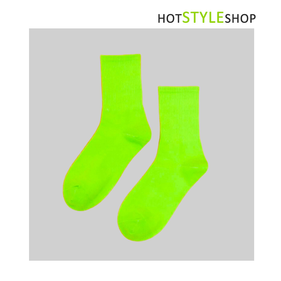 ถุงเท้าสีนีออนสะท้อนแสง